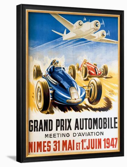 Grand Prix Automobile Nimes-Geo Ham-Framed Giclee Print