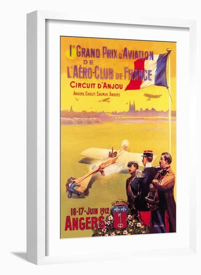 Grand Prix d'Aviation de l'Aero-Club de France-null-Framed Art Print