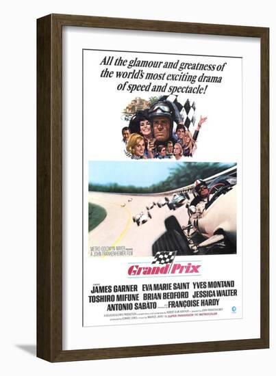 Grand Prix, James Garner, Eva Marie Saint, 1966-null-Framed Art Print