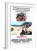 Grand Prix, James Garner, Eva Marie Saint, 1966-null-Framed Art Print