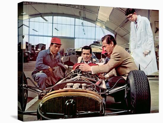 Grand Prix, James Garner, Toshiro Mifune, 1966-null-Stretched Canvas