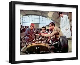 Grand Prix, James Garner, Toshiro Mifune, 1966-null-Framed Photo