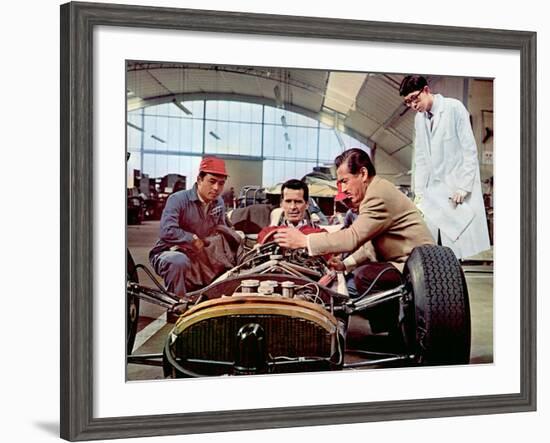 Grand Prix, James Garner, Toshiro Mifune, 1966-null-Framed Photo