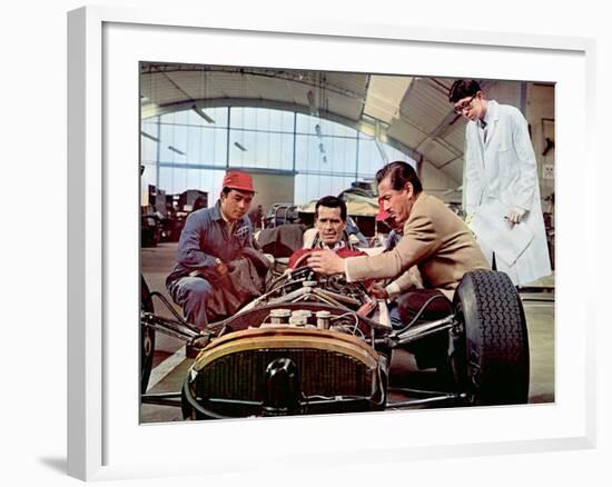 Grand Prix, James Garner, Toshiro Mifune, 1966-null-Framed Photo