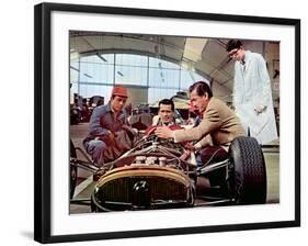 Grand Prix, James Garner, Toshiro Mifune, 1966-null-Framed Photo