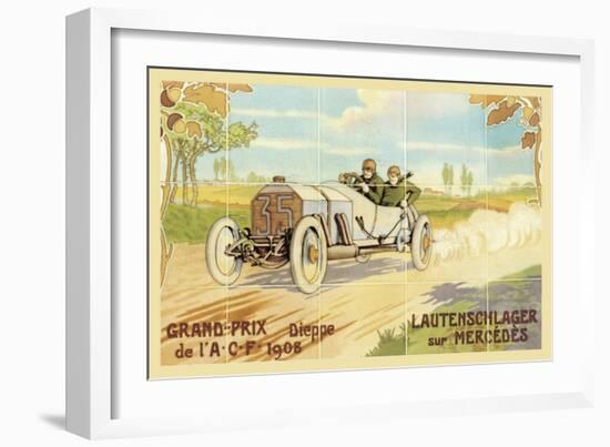 Grand-Prix: Lautenschlager Sur Mercedes-null-Framed Art Print