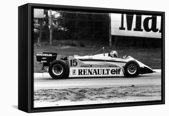 Grand Prix of Belgium May 9, 1982 : Alain Prost Driving a Renault-null-Framed Stretched Canvas