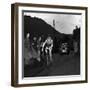 Grand Prix of Lugano (1953) Cyclist Jacques Anquetil (Who Will Win the Race) Followed by His Team (-null-Framed Giclee Print