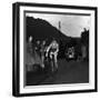 Grand Prix of Lugano (1953) Cyclist Jacques Anquetil (Who Will Win the Race) Followed by His Team (-null-Framed Giclee Print