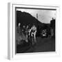 Grand Prix of Lugano (1953) Cyclist Jacques Anquetil (Who Will Win the Race) Followed by His Team (-null-Framed Giclee Print