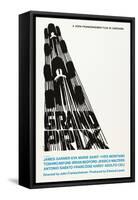 Grand Prix, Poster Art by Saul Bass, 1966-null-Framed Stretched Canvas