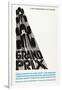 Grand Prix, Poster Art by Saul Bass, 1966-null-Framed Art Print