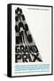 Grand Prix, Poster Art by Saul Bass, 1966-null-Framed Stretched Canvas