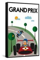 Grand Prix-Tomas Design-Framed Stretched Canvas