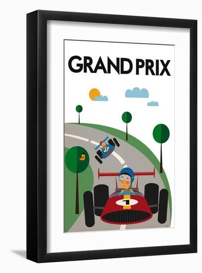 Grand Prix-Tomas Design-Framed Art Print
