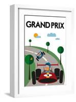 Grand Prix-Tomas Design-Framed Art Print