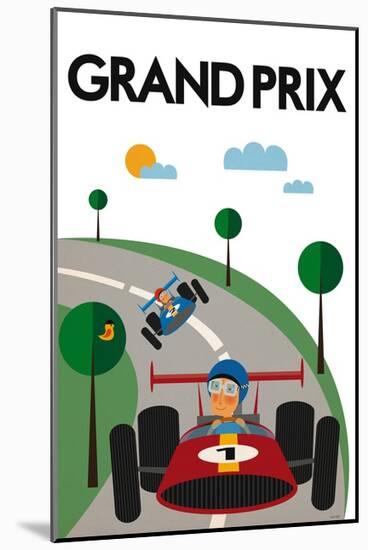 Grand Prix-Tomas Design-Mounted Art Print