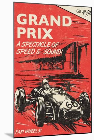 Grand Prix-Rocket 68-Mounted Giclee Print