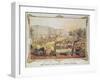 Grand Procession of the Steam Calliope Drawn by a Team of Six Elephants in the City of New York-null-Framed Giclee Print