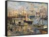 Grand Quai at Havre, 1872-Claude Monet-Framed Stretched Canvas