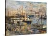 Grand Quai at Havre, 1872-Claude Monet-Stretched Canvas