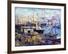 Grand Quay at Le Havre, 1874-Claude Monet-Framed Giclee Print