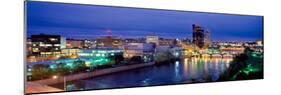 Grand Rapids at dusk, Kent County, Michigan, USA-null-Mounted Photographic Print