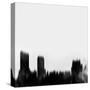 Grand Rapids City Skyline - Black-NaxArt-Stretched Canvas