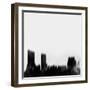 Grand Rapids City Skyline - Black-NaxArt-Framed Art Print