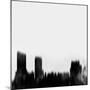 Grand Rapids City Skyline - Black-NaxArt-Mounted Art Print