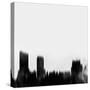 Grand Rapids City Skyline - Black-NaxArt-Stretched Canvas