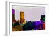 Grand Rapids City Skyline-NaxArt-Framed Art Print