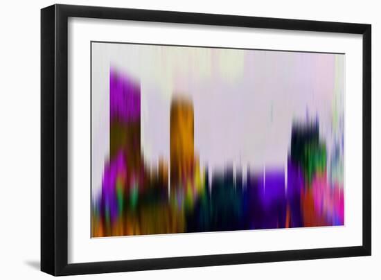 Grand Rapids Downtown Skyline-NaxArt-Framed Art Print