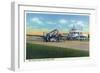 Grand Rapids, Michigan - Boarding Scene at Kent County Airport-Lantern Press-Framed Art Print