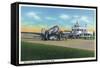 Grand Rapids, Michigan - Boarding Scene at Kent County Airport-Lantern Press-Framed Stretched Canvas