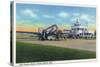 Grand Rapids, Michigan - Boarding Scene at Kent County Airport-Lantern Press-Stretched Canvas