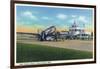 Grand Rapids, Michigan - Boarding Scene at Kent County Airport-Lantern Press-Framed Art Print