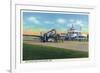 Grand Rapids, Michigan - Boarding Scene at Kent County Airport-Lantern Press-Framed Premium Giclee Print