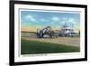 Grand Rapids, Michigan - Boarding Scene at Kent County Airport-Lantern Press-Framed Premium Giclee Print