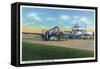 Grand Rapids, Michigan - Boarding Scene at Kent County Airport-Lantern Press-Framed Stretched Canvas