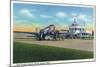 Grand Rapids, Michigan - Boarding Scene at Kent County Airport-Lantern Press-Mounted Art Print