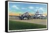 Grand Rapids, Michigan - Boarding Scene at Kent County Airport-Lantern Press-Framed Stretched Canvas