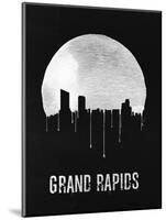 Grand Rapids Skyline Black-null-Mounted Art Print