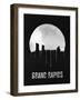 Grand Rapids Skyline Black-null-Framed Art Print