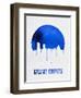 Grand Rapids Skyline Blue-null-Framed Art Print