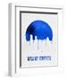 Grand Rapids Skyline Blue-null-Framed Art Print