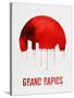 Grand Rapids Skyline Red-null-Stretched Canvas