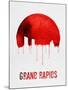 Grand Rapids Skyline Red-null-Mounted Art Print