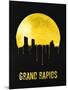 Grand Rapids Skyline Yellow-null-Mounted Art Print