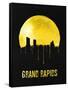 Grand Rapids Skyline Yellow-null-Framed Stretched Canvas